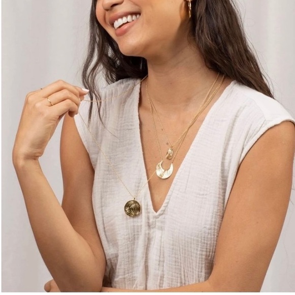 Gorjana Azul Coin Pendant Necklace - Picture 4 of 10